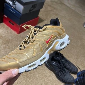 Nike Air Max Plus Size 15 Gold